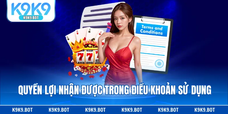 Quyền lợi nhận được trong điều khoản sử dụng